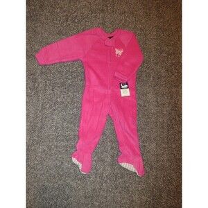 Joe Boxer 18 Month Pink 100% Polyester Sleepwear Footie Pajamas(Flame Resistant)